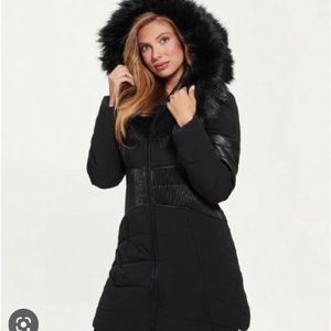 Guess eco oxana hooded coat